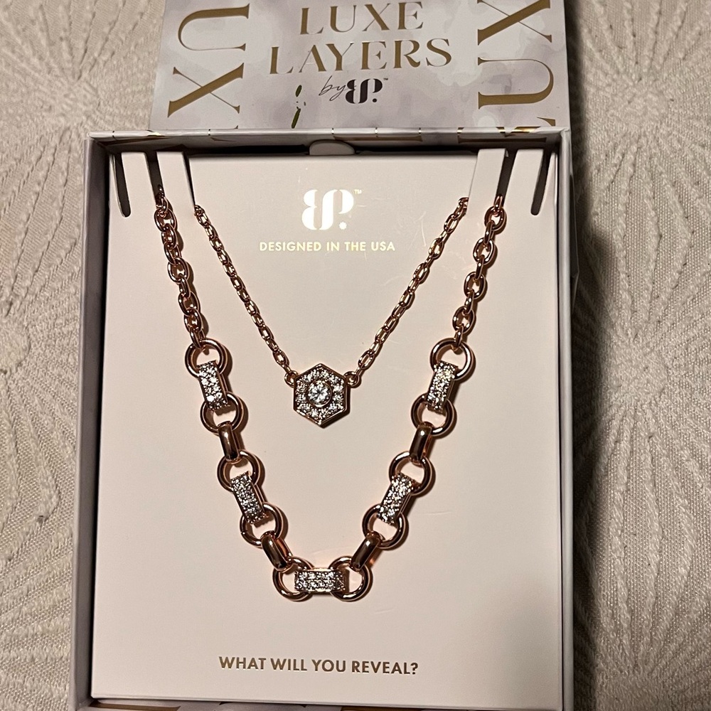 Luxe Layers Rose Gold Necklace Set